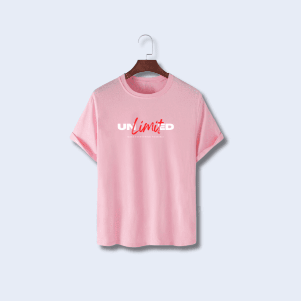 Unlimited Printed T-Shirt - Pink