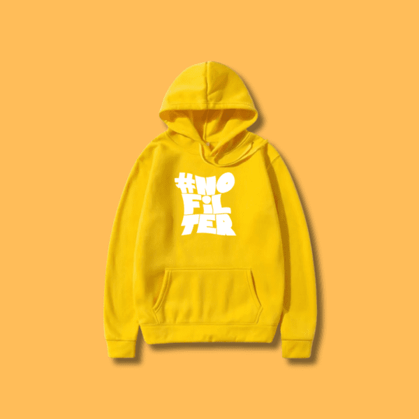 NoFilter Hoodie navy yellow