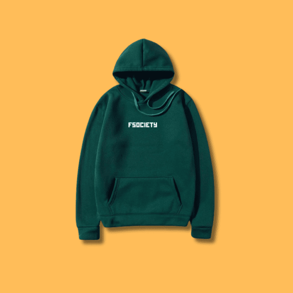 FSOCIETY Funny Printed Hoodie - Green