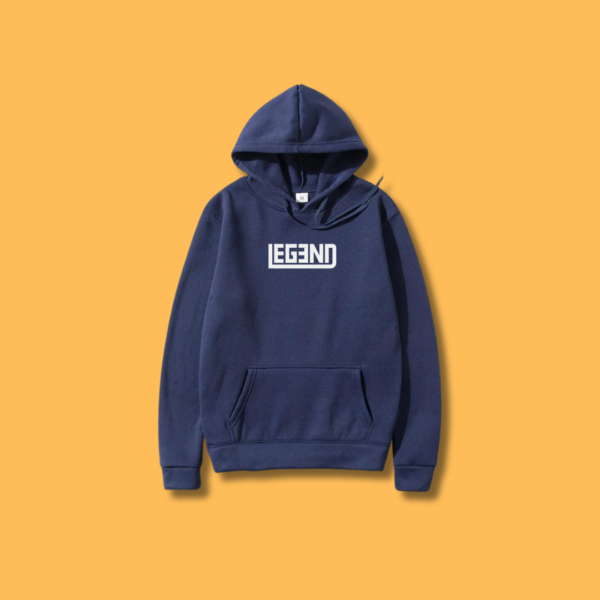 LEGEND High-Quality Printed Hoodie - Navy Blue