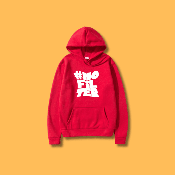 NoFilter Hoodie red