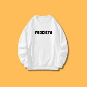 FSOCIETY Funny Text Printed Unisex Sweatshirt - Front